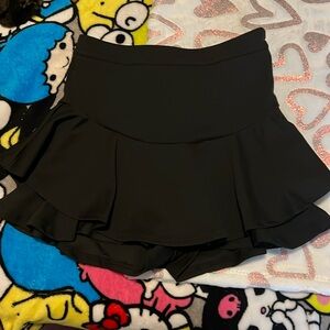 Black skort.